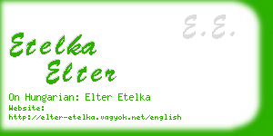 etelka elter business card